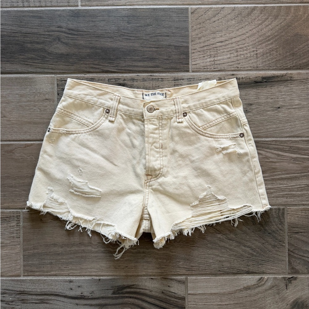 We The Free Now Or Never Denim Distressed Shorts size 27 - Picture 1 of 7
